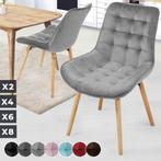 Eetkamerstoelen, set van 2 in licht grijs NIEUW !!, Ophalen, Twee, Grijs, Hout