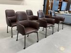6 Nieuw Leolux Gyon hoog eetkamerstoelen Noli leer Wielen, Huis en Inrichting, Stoelen, Leolux, Overige kleuren, Nieuw, Ophalen of Verzenden