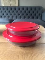 XXL exclusieve schalen tupperware., Nieuw, Schaal, Verzenden, Rood