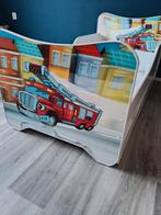 Leuk peuterbed met brandweerauto 70x140, Ophalen, Gebruikt, 70 tot 85 cm, Lattenbodem