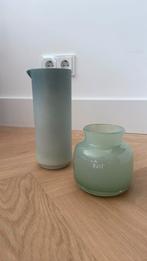 Mooie woonaccessoires groen, Huis en Inrichting, Ophalen of Verzenden, Minder dan 50 cm, Groen, Glas