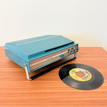 VINTAGE PLATENSPELER PLATENSLIKKER EUROPHON TURQUOISE 1965 beschikbaar voor biedingen