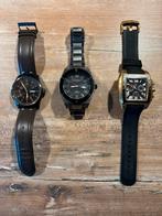 Tommy Hilfiger, HAUREX en GC Guess Collection, 3 horloges, Sieraden, Tassen en Uiterlijk, Horloges | Heren, Overige merken, Staal