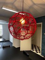design hanglamp rood metaal Nova Luce, Ophalen, Gebruikt, 50 tot 75 cm, Metaal