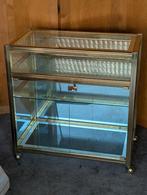 Vintage Pierre Vandel messing barwagen jaren 60 Frankrijk, Ophalen of Verzenden, 25 tot 50 cm, 50 tot 100 cm, Minder dan 100 cm