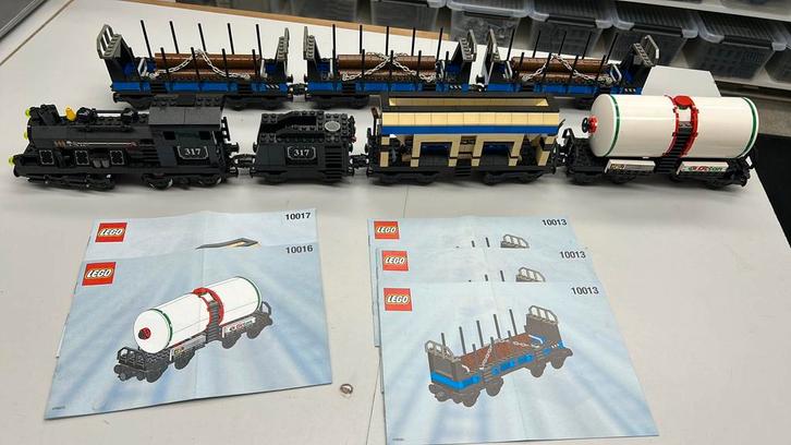 SB2655 Lego trein set 9v met verschillende My own trains, Kinderen en Baby's, Speelgoed | Duplo en Lego, Zo goed als nieuw, Ophalen of Verzenden