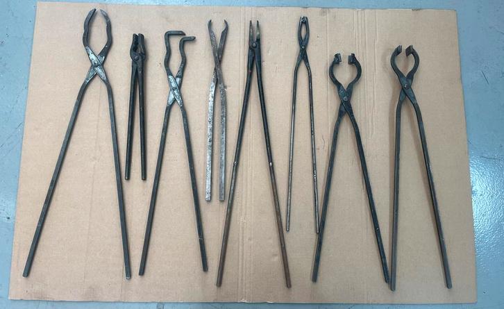 Set 12 Smids Tangen - Diverse Maten, Antiek en Kunst, Antiek | Gereedschap en Instrumenten, Ophalen of Verzenden