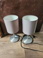 Ikea Nachtkastlampjes - Set van 2, Huis en Inrichting, Lampen | Tafellampen, Ophalen of Verzenden, Zo goed als nieuw, Metaal, Modern