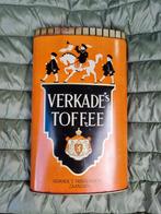 Uniek ovaal Verkade's Toffee blik, Verzamelen, Blikken, Ophalen of Verzenden, Zo goed als nieuw, Koek(jes), Verkade