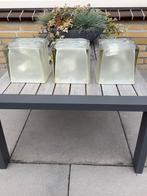 Ikea Iviken iceblock lampjes 3 stuks in prima staat., Ophalen, Gebruikt, Glas, Modern
