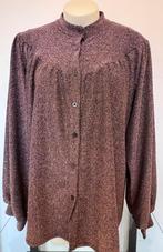 Azzurro zwart-bronze blouse one size, Ophalen of Verzenden, Zo goed als nieuw, Maat 46/48 (XL) of groter, Zwart