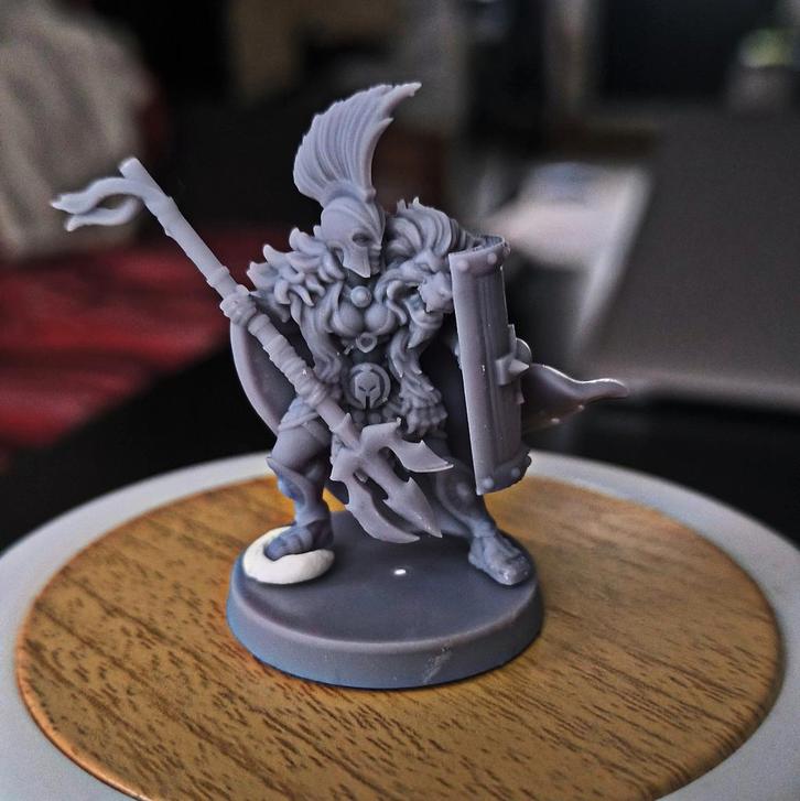 Dungeons & Dragons, D&D, HeroQuest, miniature Barbarian woma, Hobby en Vrije tijd, Wargaming, Zo goed als nieuw, Overige soorten