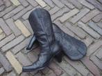 GRATIS VERZENDEN ZWART BRUINE SANCHO COWBOYLAARZEN 39, Kleding | Dames, Schoenen, Hoge laarzen, Verzenden, Zwart, Zo goed als nieuw