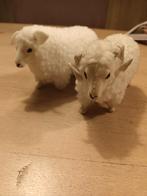2 wollen schaapjes. 2 schapen van wol., Ophalen of Verzenden