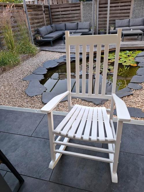 Schommelstoel, Tuin en Terras, Tuinstoelen, Zo goed als nieuw, Hout, Ophalen of Verzenden