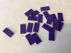 Lego plaat 2x4 donker paars, Ophalen of Verzenden, Gebruikt, Losse stenen, Lego
