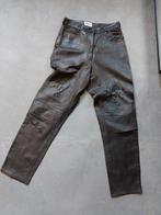 Echte leren broek, Ophalen, Zwart, Maat 42/44 (L), Lang