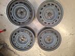 4x Stalen Velgen - Peugeot 206/207 - 6 1/2Jx15H2, Ophalen, Gebruikt, Peugeot