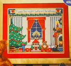 Scene bij de open haard 3 Kerst borduurpatronen, Ophalen, Nieuw, Handborduren, Patroon