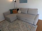 Hoekslaapbank met opberger IKEA FRIHETEN in goede staat, Ophalen, Gebruikt, Beige, Tweepersoons