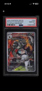 PSA 10 Team Rocket's Houndoom 191 Illustration Rare, Ophalen of Verzenden, Zo goed als nieuw, Losse kaart