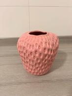 Aardbei vaas roze, Huis en Inrichting, Woonaccessoires | Vazen, Overige kleuren, Ophalen of Verzenden, Minder dan 50 cm, Glas