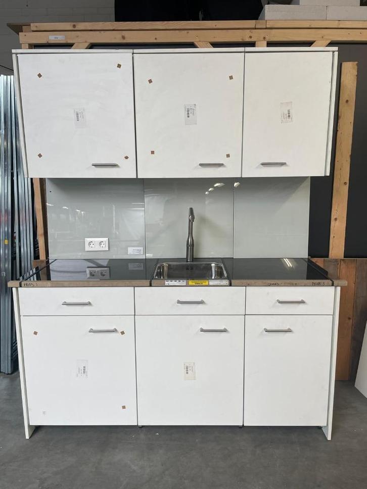 Keuken, Huis en Inrichting, Keuken | Complete keukens, Gebruikt, Wit, Graniet of Steen, Ophalen