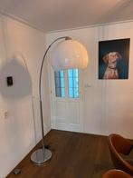 Booglamp wit chroom groot, Huis en Inrichting, Lampen | Vloerlampen, Metaal, Design, 150 tot 200 cm, Zo goed als nieuw