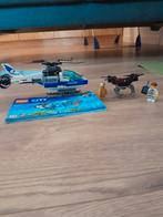 Lego City Helikopter Politie met Drone en Boef, Ophalen, Gebruikt, Complete set, Lego