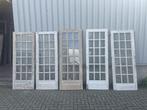5 antieke binnendeuren met facet geslepen glas, 80 tot 100 cm, Gebruikt, Glas, 200 tot 215 cm