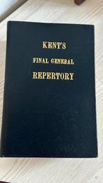 Handboek homephatie -Kents final general repertory, Boeken, Verzenden, Beta, Zo goed als nieuw, HBO