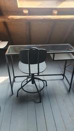 Ikea bureau, ikea (bureau) stoel verstelbaar. Los te koop!, Ophalen, Zo goed als nieuw, Rechthoekig, Hout
