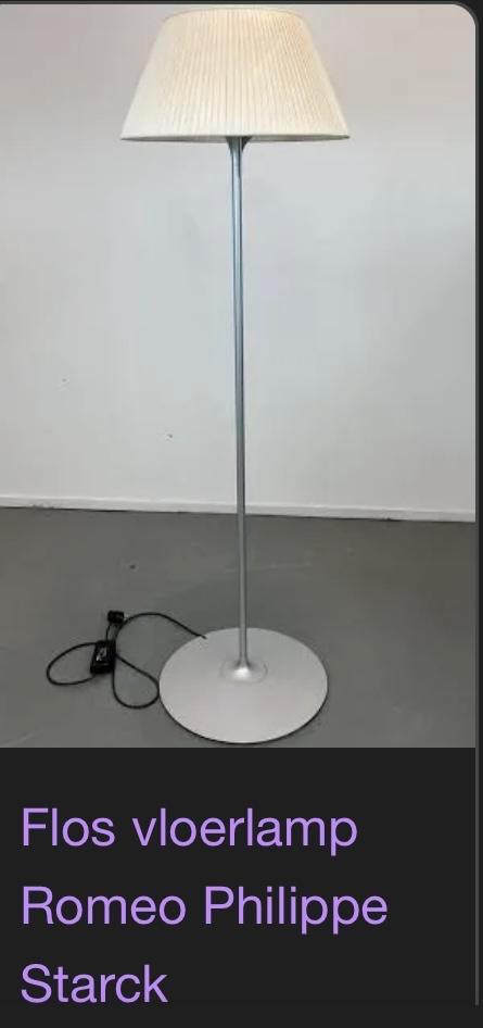 Flos Romeo Vloerlamp  en Hanglamp - Philippe Starck Design, Huis en Inrichting, Lampen | Vloerlampen, Gebruikt, 150 tot 200 cm