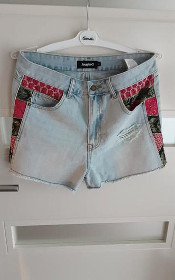 DESIGUAL MOOIE KORTE BROEK JEANS MAAT 42