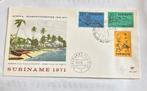 Suriname Eerste Dag Envelop 1971, Postzegels en Munten, Ophalen of Verzenden, Rest van de wereld