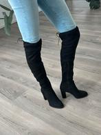 Over the knee boots, Verzenden, Zo goed als nieuw, Zwart