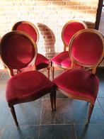 4 x stoelen Brocante Queen Anne stijl, Antiek en Kunst, Ophalen