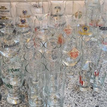 Diverse bierglazen ca 450 stuks beschikbaar voor biedingen