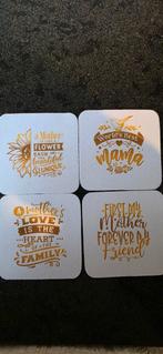 Leuke onderzetters met moederdag thema, Ophalen of Verzenden, Nieuw, Glas of Kopje