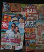 7 Duitse tijdschriften oa frau im spiegel, das goldene blatt, Verzamelen, Ophalen of Verzenden, Gebruikt, Buitenland, Tijdschrift of Boek