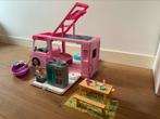 Barbie 3 in 1 camper incl toebehoren, Ophalen, Zo goed als nieuw, Toebehoren