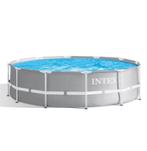 Intex frame pool 366x100 2x OPGEZET incl accessoires!, Ophalen, Gebruikt, 80 tot 120 cm, Rond