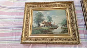 Schilderij W riethof landschap beschikbaar voor biedingen