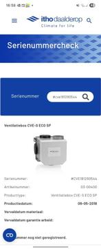 itho daalderop mv box 2018, Doe-het-zelf en Verbouw, Ophalen, Gebruikt, Ventilator en Afzuiger
