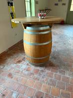 Houten Vat Tafel met Barstoelen, Ophalen, Gebruikt