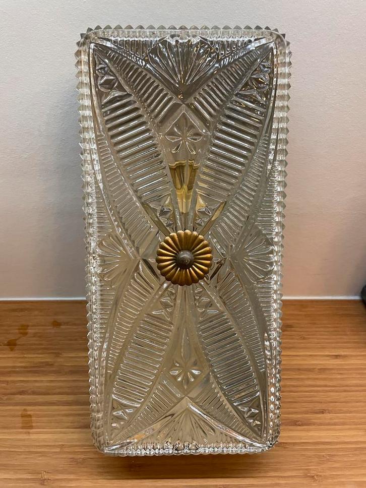 Vintage Plafond/Muurlamp - Opknapper, Huis en Inrichting, Lampen | Wandlampen, Gebruikt, Metaal, Ophalen of Verzenden
