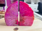 Agaat roze boekensteun (4) 2275 gram, Verzamelen, Mineralen en Fossielen, Ophalen of Verzenden, Mineraal