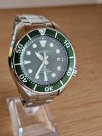Seiko sumo green, Sieraden, Tassen en Uiterlijk, Horloges | Heren, Ophalen of Verzenden, Zo goed als nieuw, Staal, Overige merken