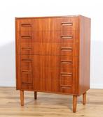 Mid-century design vintage ladekast Westergaard Modefabrik, Huis en Inrichting, Kasten | Ladekasten, Gebruikt, 5 laden of meer