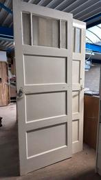 3 Oude Paneeldeuren met Glas, Ophalen, Gebruikt, 80 tot 100 cm, Binnendeur